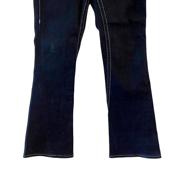 True Religion Womens Joey Boot Cut Jeans Blue Pocket Stretch Rhinestone Denim 29 - Picture 5 of 11